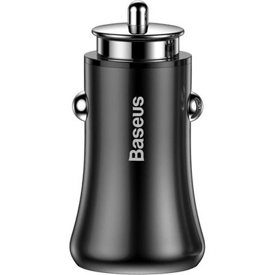 Автомобільний зарядний пристрій Baseus Gentleman (2USB, 4.8А) Black (CCALL-GB01) CCALL-GB01 фото