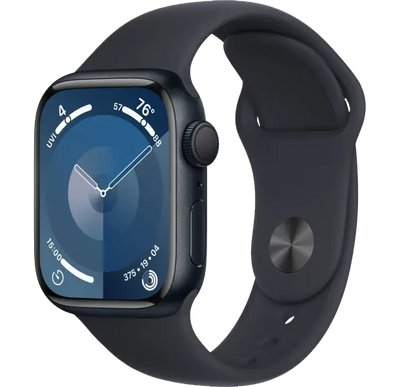 Apple Watch Series 9 45mm GPS Midnight Aluminum Case with Midnight Sport Band - M/L MR9A3 фото